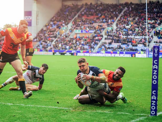 Tommy Makinson scored five tries against Papua New Guinea