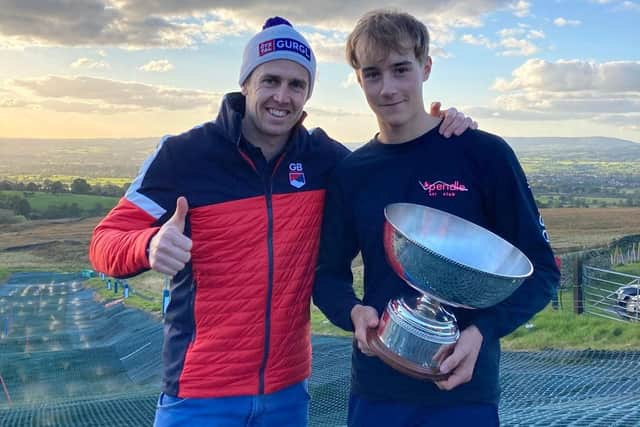 Rob Holmes with Dave Ryding at Pendle Ski Club