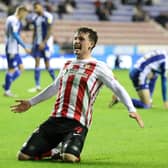 Nathan Broadhead scores against Latics last season