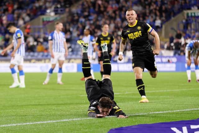 This winning goal at Huddersfield in September 2022 proved to be Callum Lang's only goal of a season that ended in Latics being relegated from the Championship