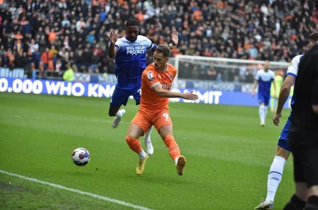 Skipper Tendayi Darikwa gets stuck in against Blackpool
