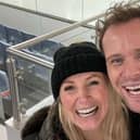 Carley Stenson and Mark Hanretty