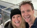 Carley Stenson and Mark Hanretty