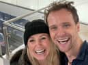 Carley Stenson and Mark Hanretty