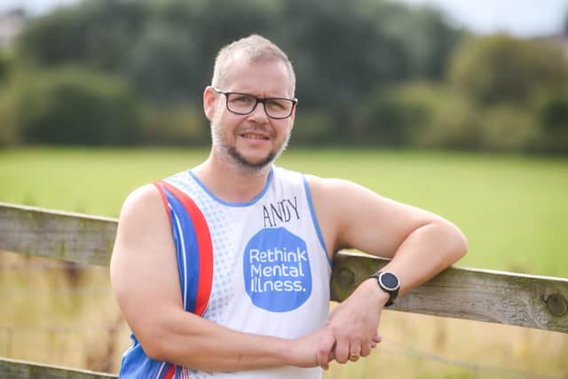 Andy Hall, a train driver, is running the Berlin Marathon to raise awareness of suicide on the railways