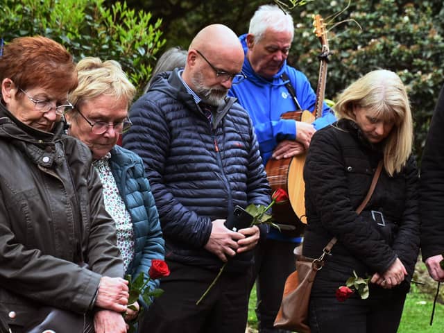 A flashback to last year's Workers' Memorial Day in Mesnes Park, Wigan