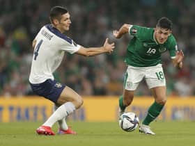 Jamie McGrath in action for Ireland