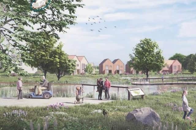 An artist's impression of the Mosley Common scheme