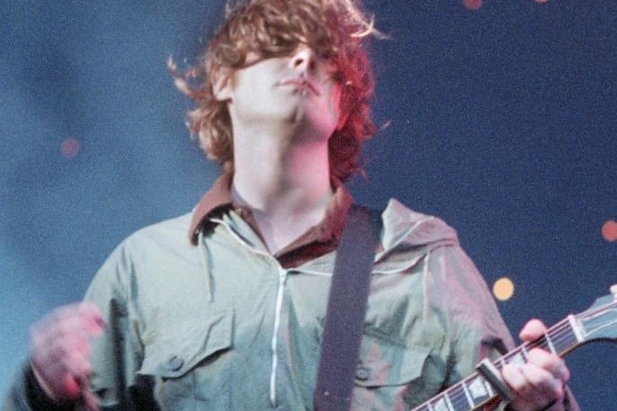 The Verve lead guitarist Nick McCabe at Haigh Hall in 1998