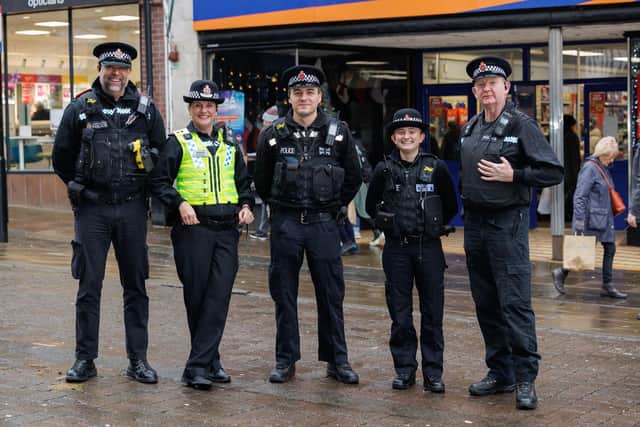 Chief Higham on patrol in Wigan town centre