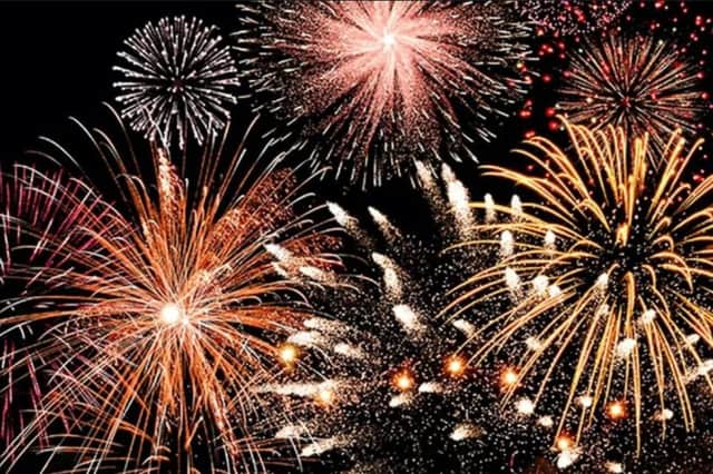 Fireworks displays will be held in various locations