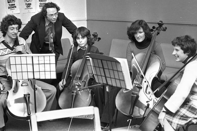 RETRO 1978 Wigan Youth Orchestra in rehearsals