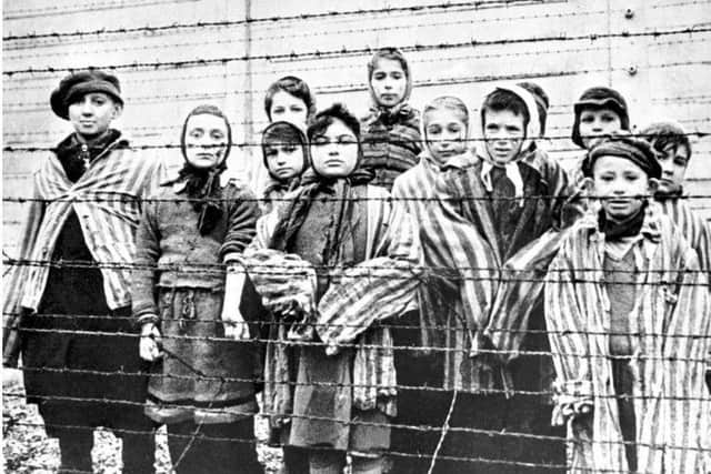 Young concentration camp survivors