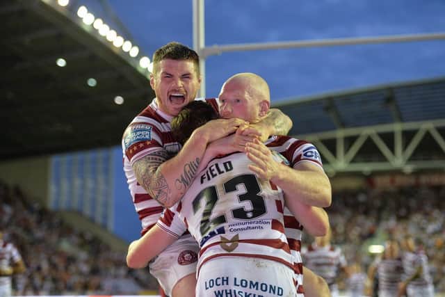Wigan Warriors overcame St Helens at the DW Stadium