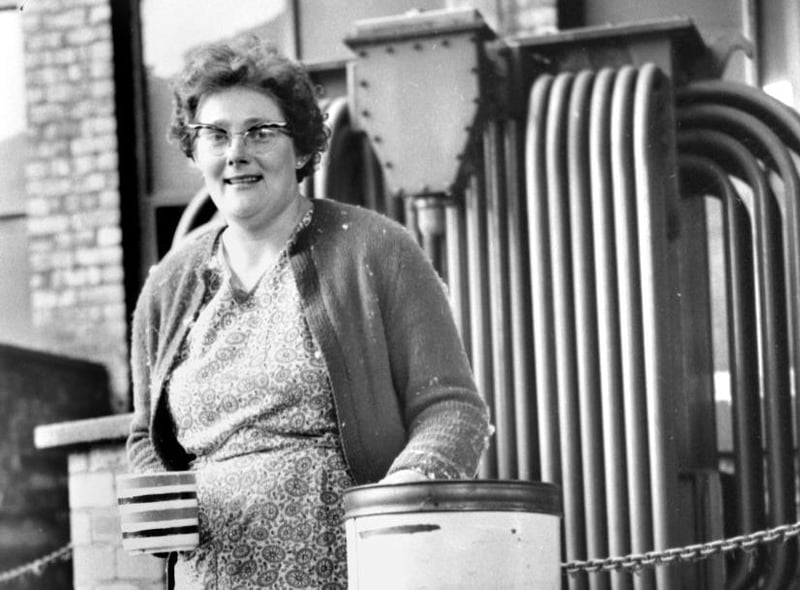 Time for a mug of tea at Eckersleys Mill, Swan Meadow Road, Wigan, still in full production in 1967. The cotton mill finally closed down in the early 1970s.