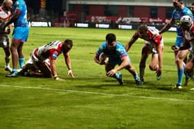 Tom Forber scored his first-ever Wigan Warriors senior try in the win over Catalans Dragons