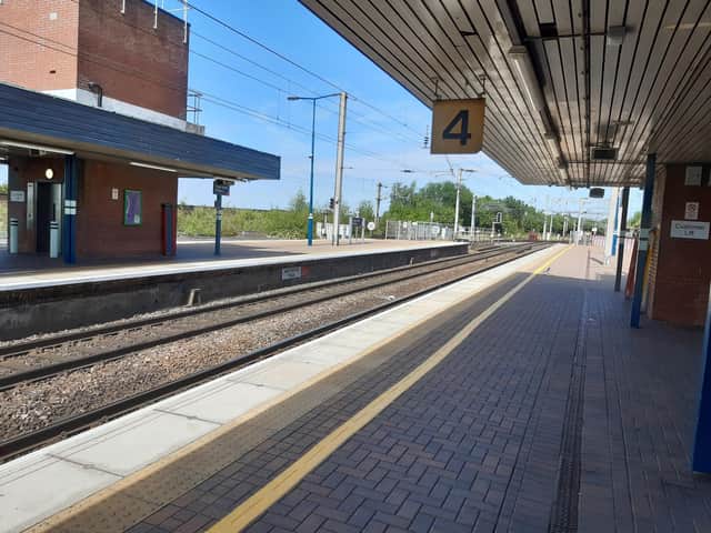 A view of an empty platform at Wigan North Western