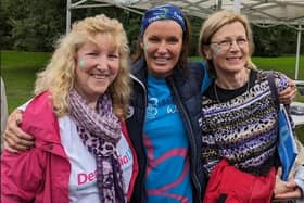 People gathered at Haigh Woodland Park for the annual Memory Walk