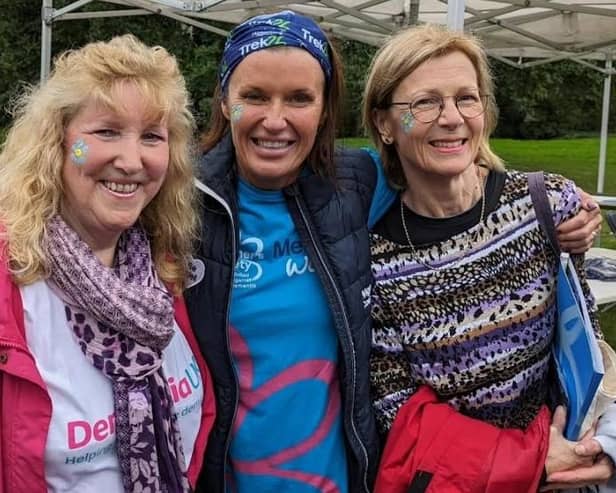 People gathered at Haigh Woodland Park for the annual Memory Walk