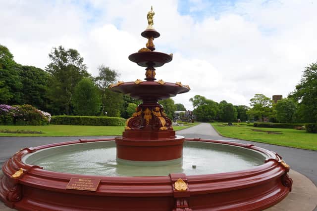 The fountain is back at Mesnes Park
