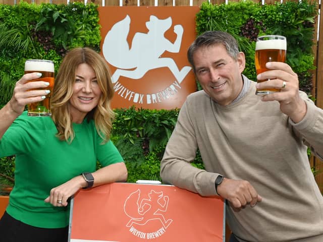 Andrea and Phil Cox, co-owners of Wily Fox brewery