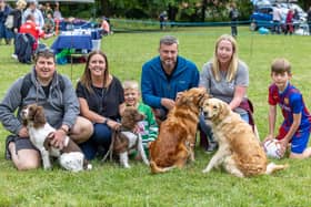 Makants Greyhound Rescue dog show at Astley St Park. The Meehan and Swann families.
