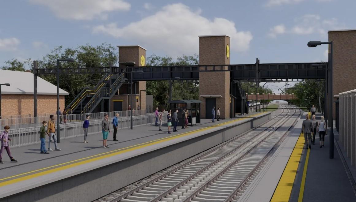 An update is provided on when a Wigan town's new railway station will be launched