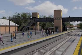 CGI of how the new Golborne railway station is set to look