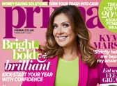 Kym Marsh on the cover of the February issue of Prima magazine