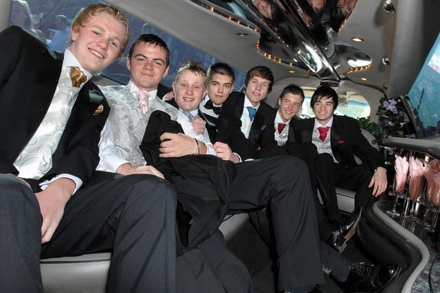 Abraham Guest High School Leavers' Ball, JJB Stadium.
Lads in their limo.