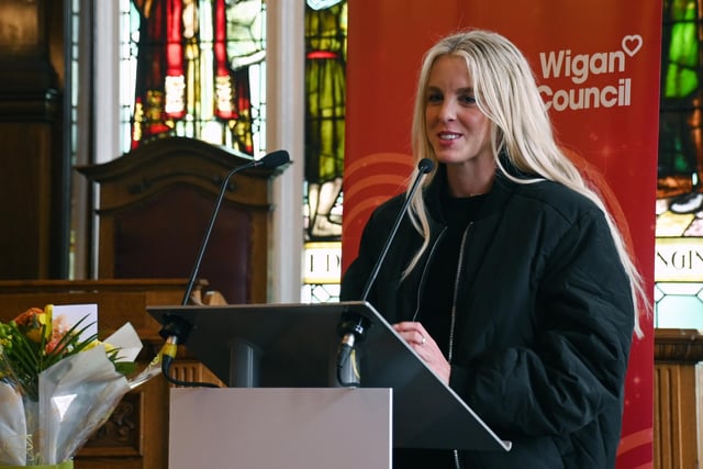 Olympic athlete Keely Hodgkinson, pictured, at Leigh Town Hall.