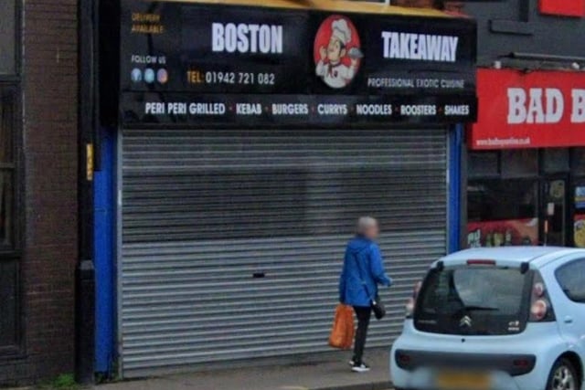Boston Takeaway on Wigan Road, Ashton-In-Makerfield, was last inspected on November 1, 2022, when it received a one-star rating