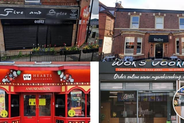 Some of the eateries to be awarded a new hygiene rating