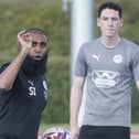 Shadab Iftikhar gets his message across on the training ground over in Hungary