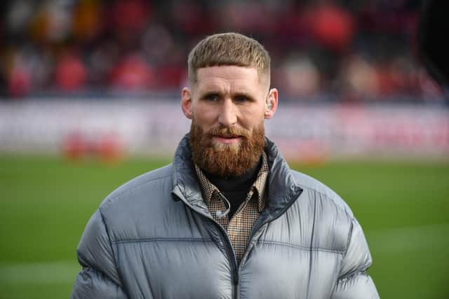 Former Wigan fullback Sam Tomkins was on punditry duty at the weekend.