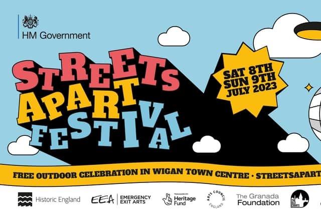 A brand new outdoor festival – Streets Apart, will bring life and vibrancy to the town on Saturday July 8 and Sunday July 9 thanks to organisers at The Old Courts.
It kicks off at 12pm with a parade at Mesnes Park, winding through the town centre and concluding at King Street. A 5m-tall puppet Farrah the Fox will be in attendance partnered by fellow puppet Frankie.
Visitors can expect to see a family-friendly daytime programme, including roaming street performers, art battles, break-dancers, family catwalk extravaganza and more. As the sun sets, the celebration will continue with DJs and dancers.
On the Sunday, activities will be community focused, featuring performances from local talent and societies, short film screenings and food and craft stalls.