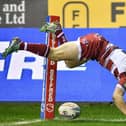 Liam Marshall crossed for his 13th Super League hat-trick against Huddersfield