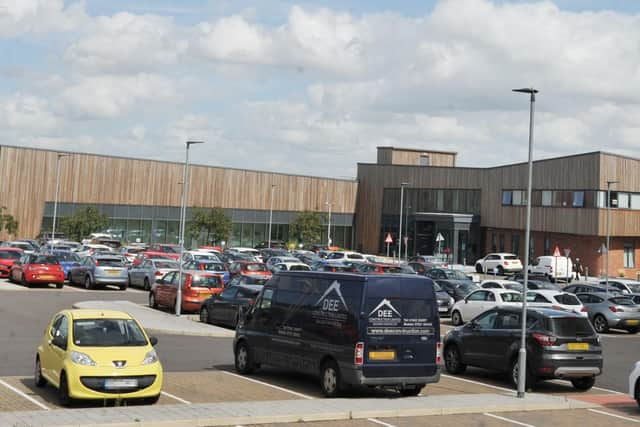 Exterior of Atherleigh Park hospital, Atherleigh Way, Leigh.