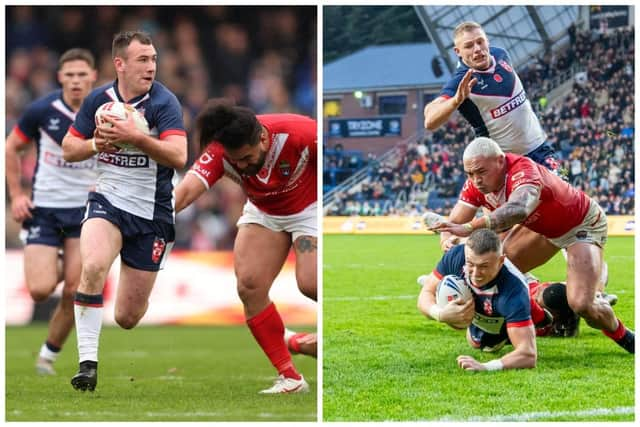 Harry Smith and Harry Newman produced one of the tries of the series. John Clifton/Allan McKenzie/SWpix.com