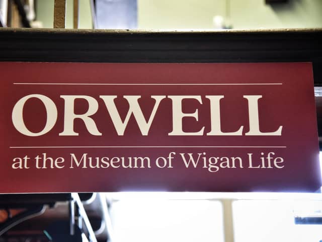 Unveiling of a new exhibition on George Orwell at The Museum of Wigan Life