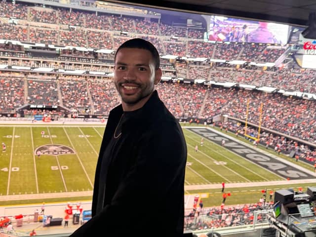 Wigan's Kruise Leeming recently helped promote the quadruple-header in Las Vegas