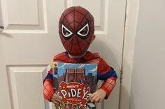 Lochlan, 3, as Spider-Man