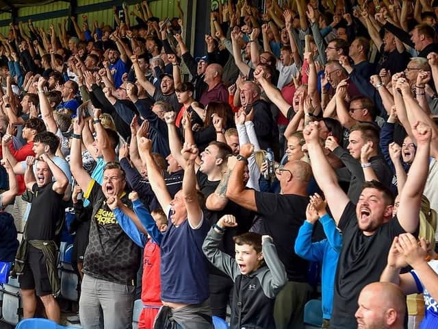 The Latics fans enjoy the recent victory at Luton