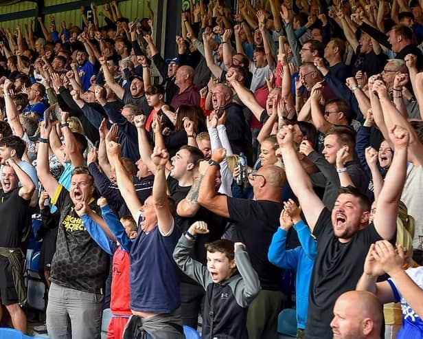 The Latics fans enjoy the recent victory at Luton