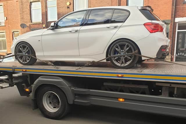 Another car seized by police