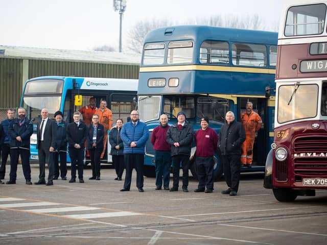 Stagecoach staff at the Ashton depot