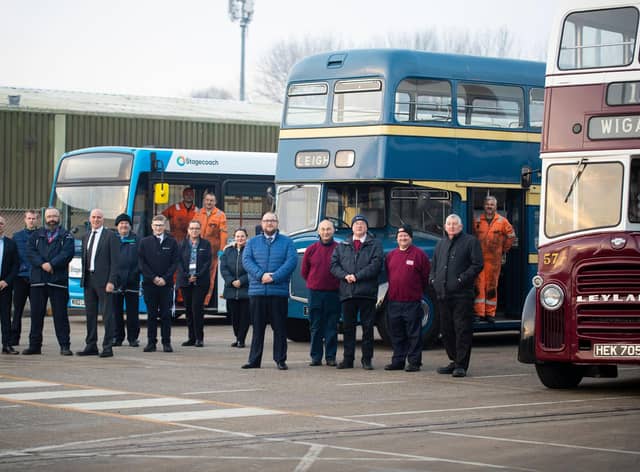 Stagecoach staff at the Ashton depot