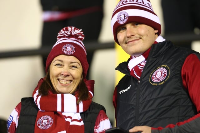 Wigan Warriors fans at the Jungle.