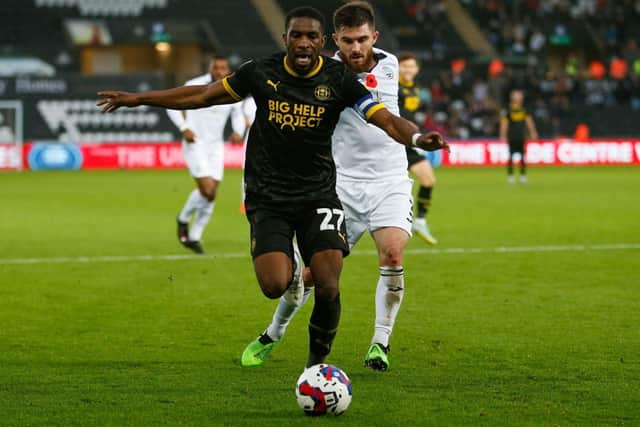 Skipper Tendayi Darikwa was part of a determined Latics effort at Swansea