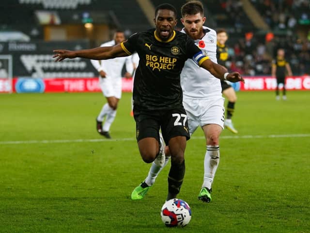 Skipper Tendayi Darikwa was part of a determined Latics effort at Swansea
